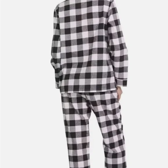 Lands' End Women’s Black and White Plaid Pajama Set 🖤🤍 - Picture 2 of 5